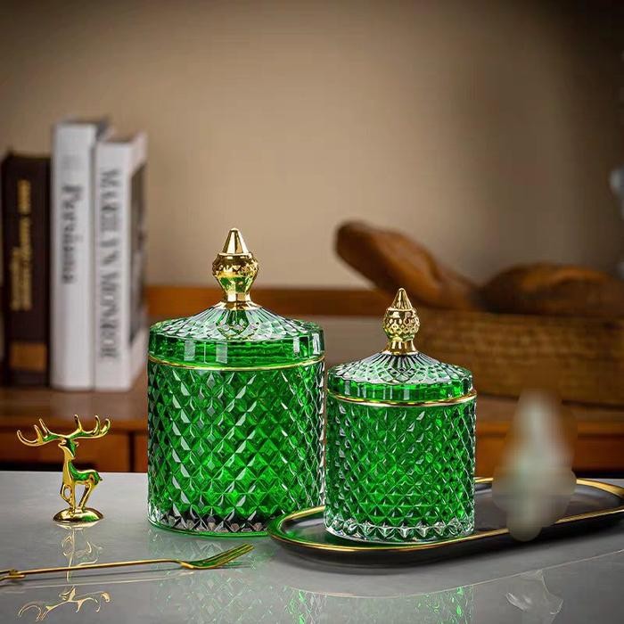 Toples kaca hampers lebaran jar kristal souvenir idul fitri toples kue kering brownis souveni gift