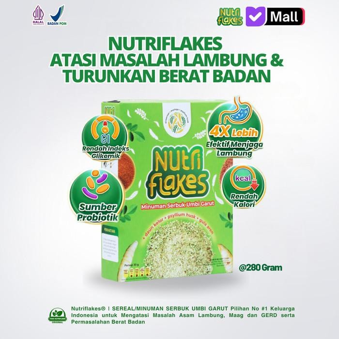 

(Expert) Nutriflakes Sereal Umbi Garut Atasi Permasalahan Lambung