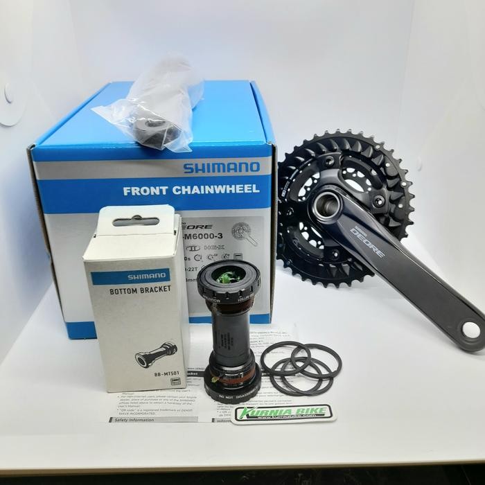 CRANK SHIMANO DEORE TRIPLE M6000 + BB SHIMANO