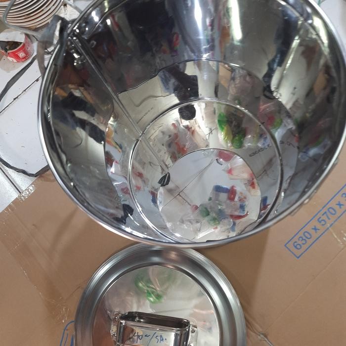 Panci Stenlis Rebus 50 Ltr/Panci Soto Lebar 40 Cm/Dandang Bubur Gratisongkir