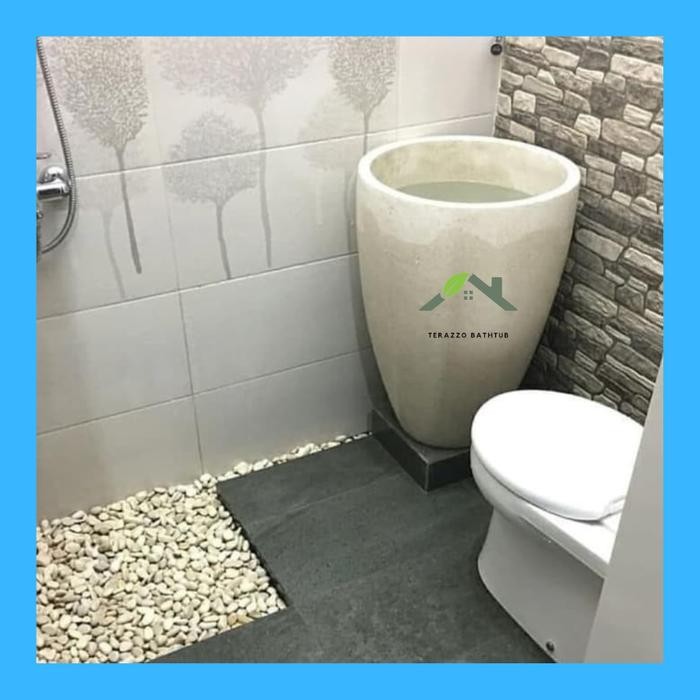 Bak Mandi Teraso Jumbo Bak Mandi Terazzo Gentong Air Tempayan Jumbo
