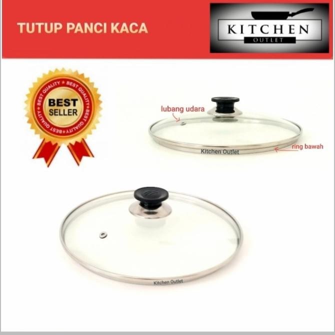 Tutup Panci Tutup Teflon Kaca Gratisongkir