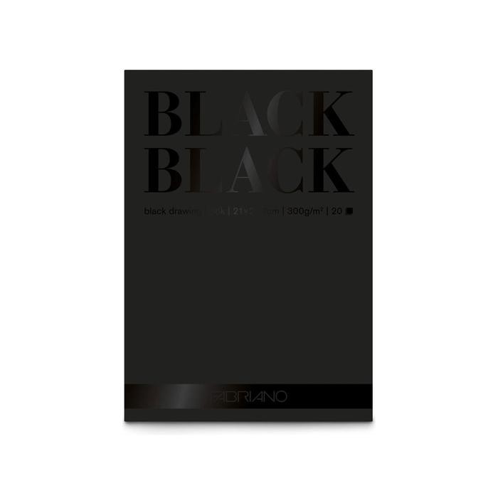

FABRIANO BLACK BLACK 300GSM A4 DRAWING PAD