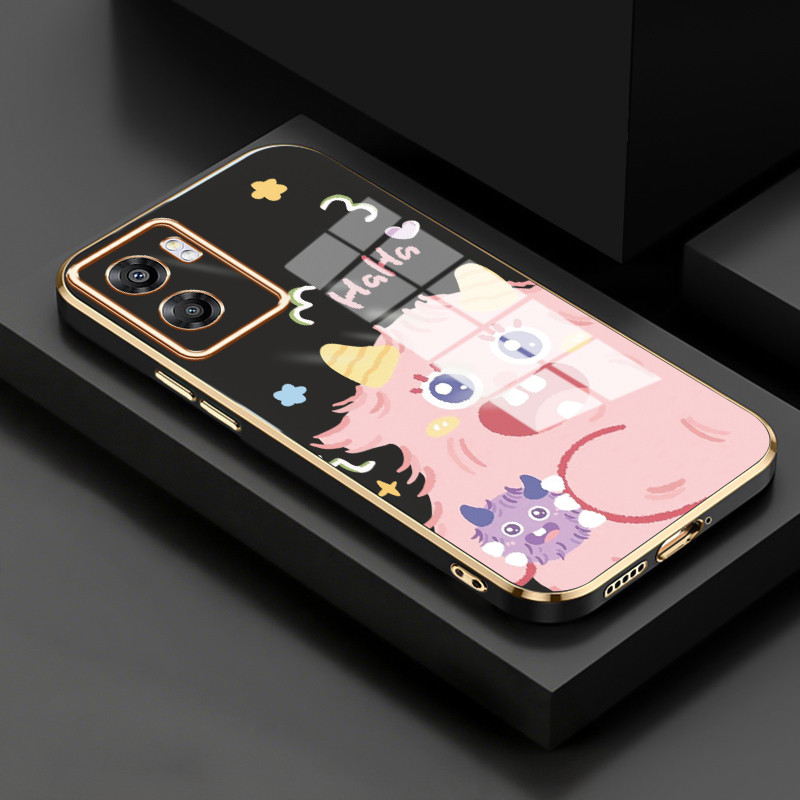 Casing Untuk OPPO A57 2022 A77 2022 A57s A57e A77s Case Casing Bola kecil yang bahagia silikon tahan
