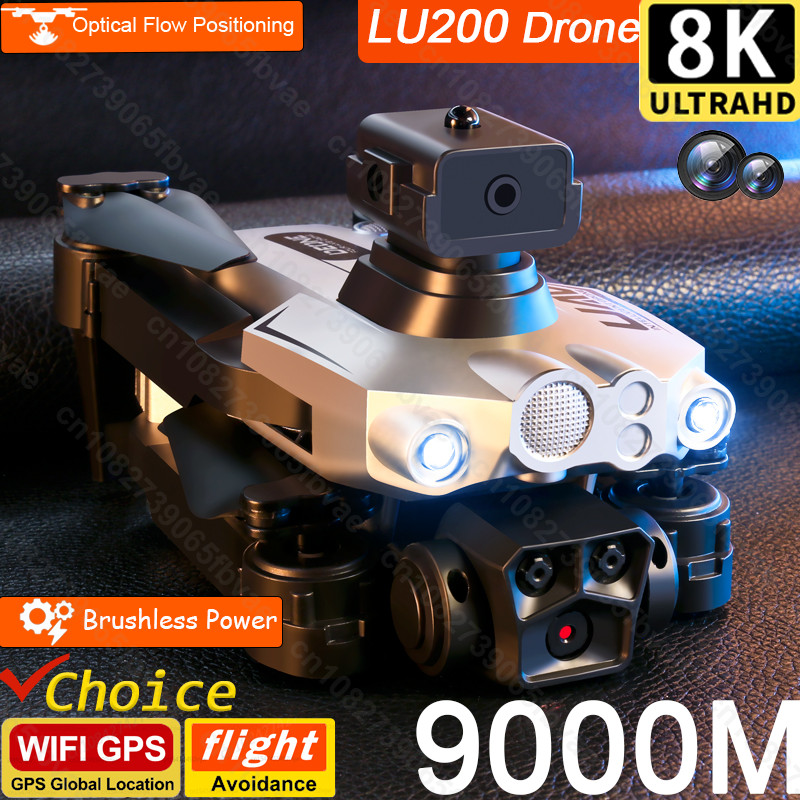 LU200 Drone 8K GPS Professional HD Aerial Photography Triple-Camera WIFI Omnidirectional Obstacle