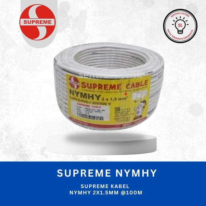 SUPREME KABEL NYMHY 2x1.5MM SUPREME 1ROL 100 meter