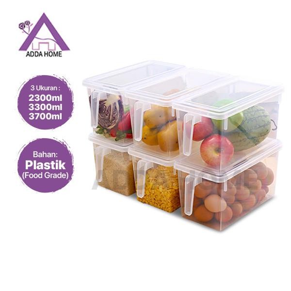(Expert) Toples Kulkas Bening Kotak Penyimpanan Makanan Sayur Daging Ikan