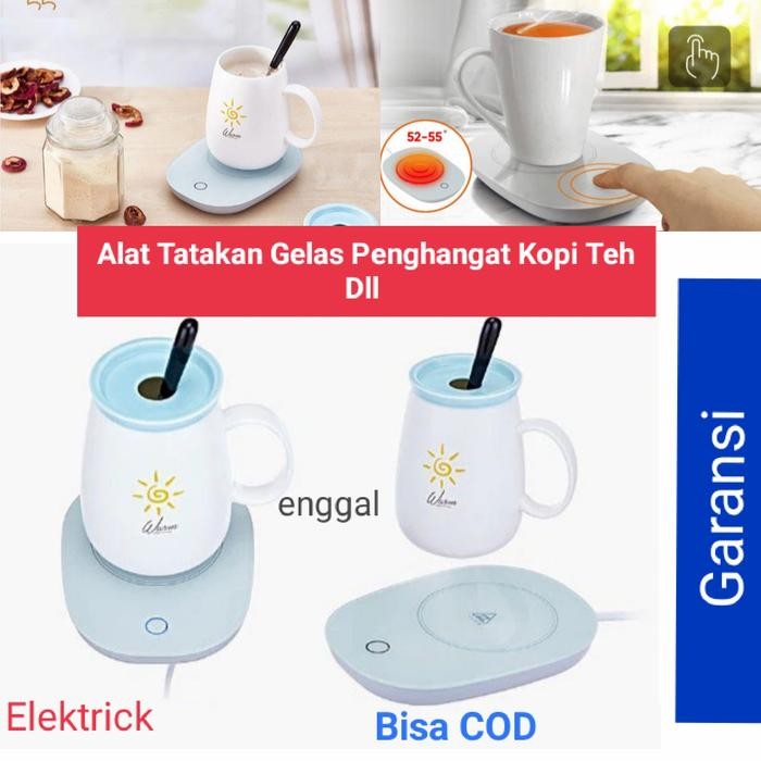 Tatakan Gelas pemanas elektrik Penghangat gelas kopi susu teh