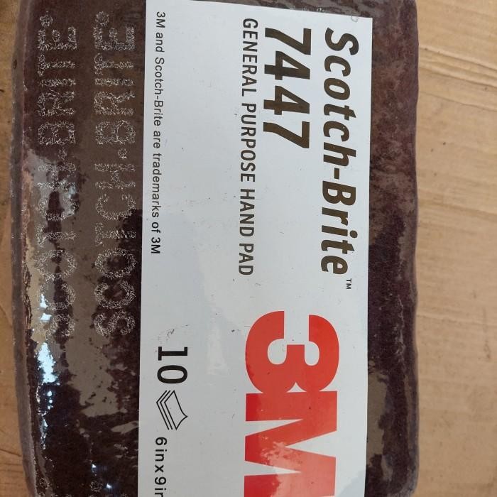 

(Expert) 3M Scotch Brite General Purpose Hand Pad 7447 - Amplas Maroon per 10bh