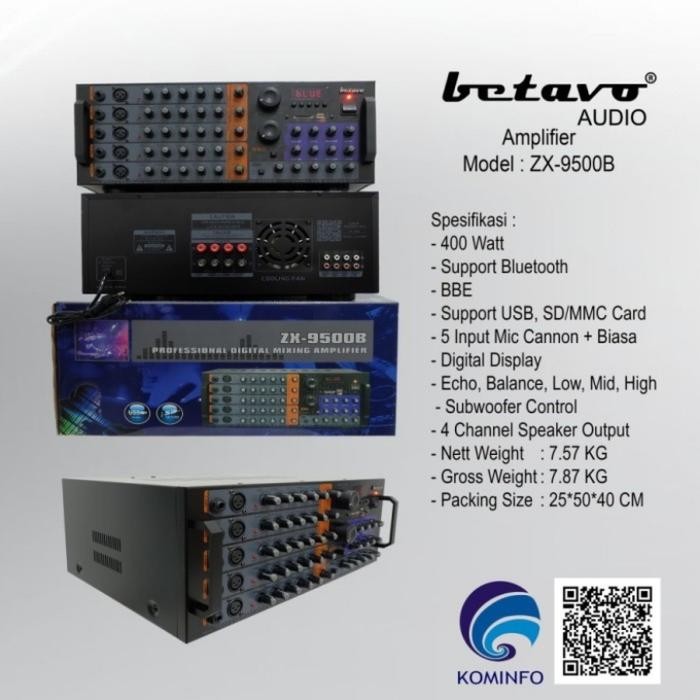Power Ampli Betavo Zx 9500B Zx 9500 B Betavo