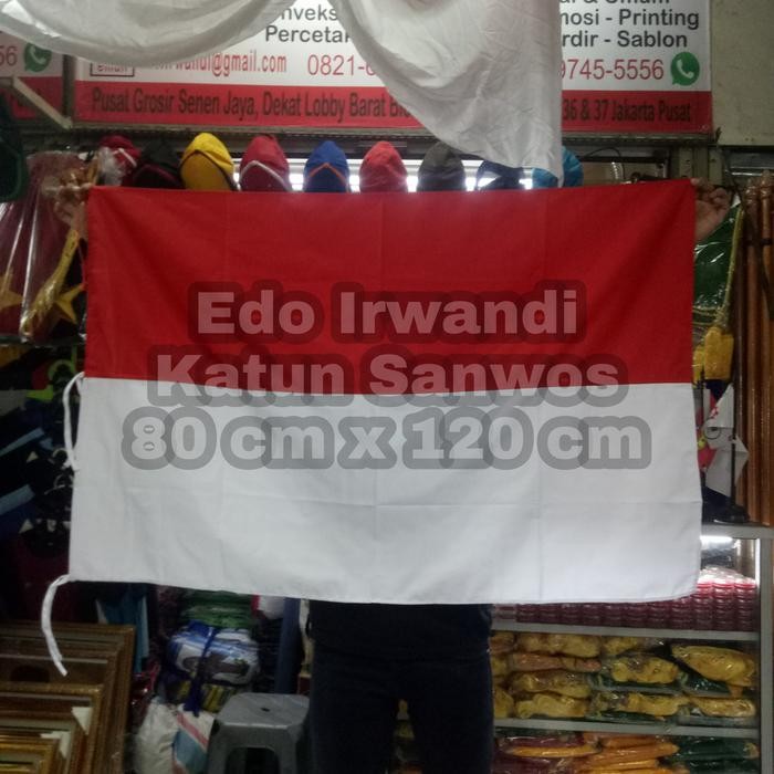 

Terlaris Bendera Merah Putih Uk. 80 cm x 120 cm Bahan Katun Sanwos Berkualitas SALE