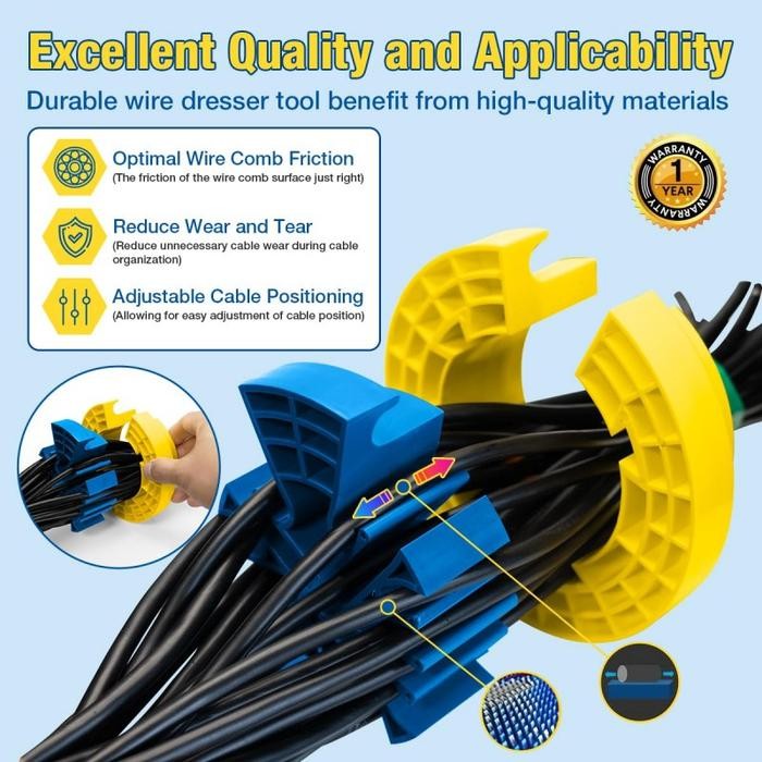 

Sisir Kabel Portabel Cable Comb Alat Merapikan Kabel Cable Organizer Sisir Fiberoptik Kabel