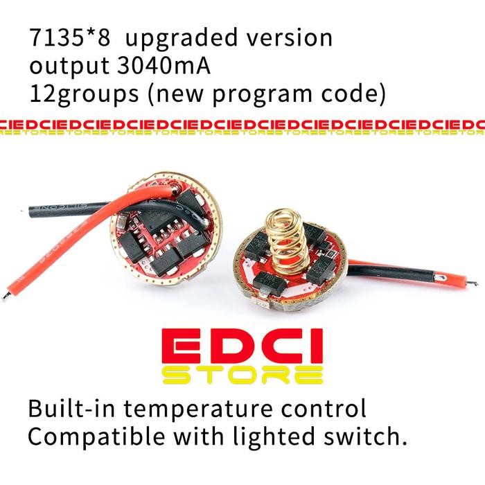 Driver Convoy New & Upgraded 7135*8, 17mm, Output 3040mA, 12 Groups