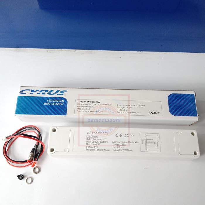 BATTERY EMERGENCY LAMPU LED 20 WATT NICAD CYRUS
