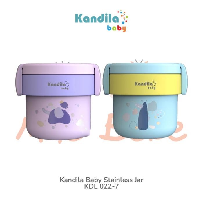 PREMIUM Kandila Baby Stainless Jar Thermos Tempat Penyimpanan Makanan Anak 450ml KDL 022-7