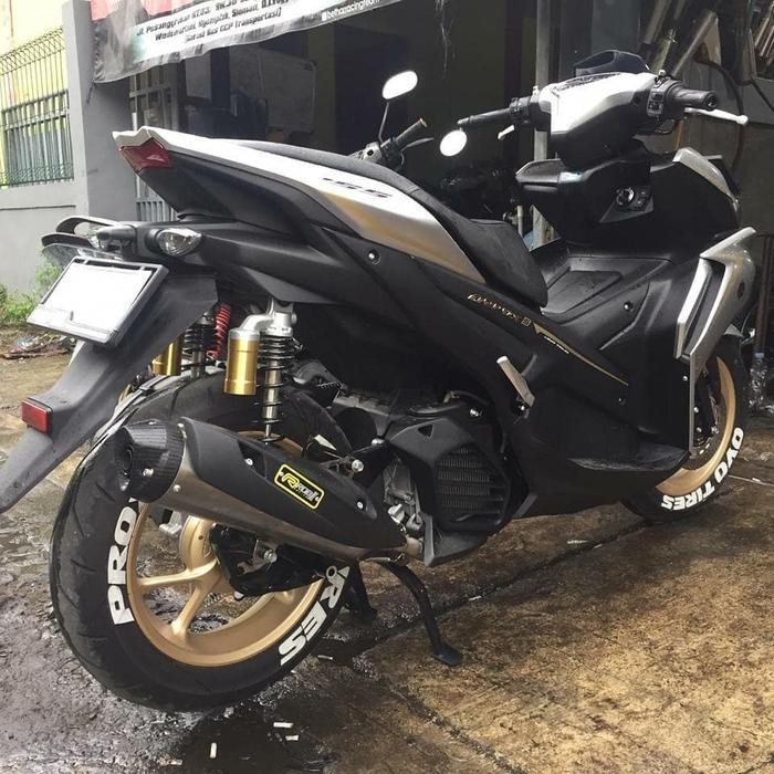 PREMIUM Knalpot Rob1 Aerox New connected Stainless original racing jogja