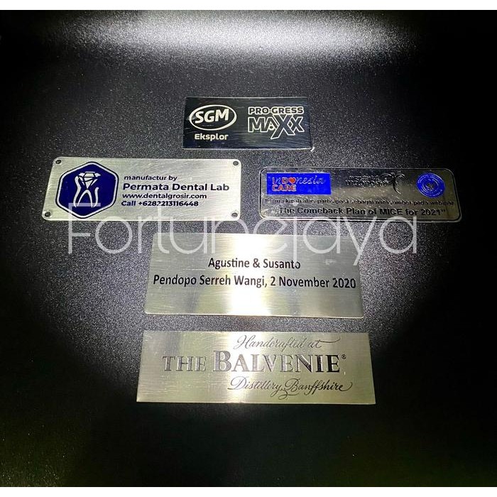 PREMIUM Plat Custom / Plat Kuningan / Plat Stainliss
