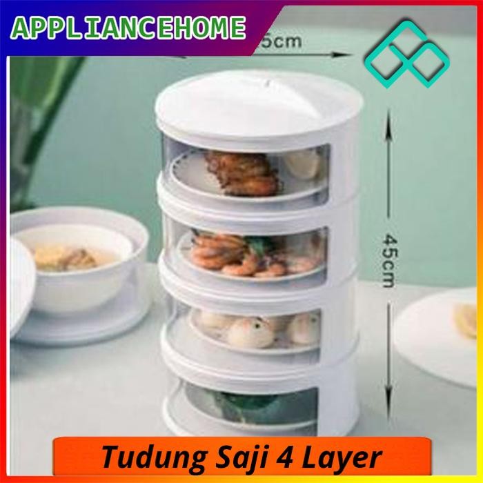 PREMIUM TUDUNG SAJI 4 TINGKAT FOOD COVER 4 LAYER