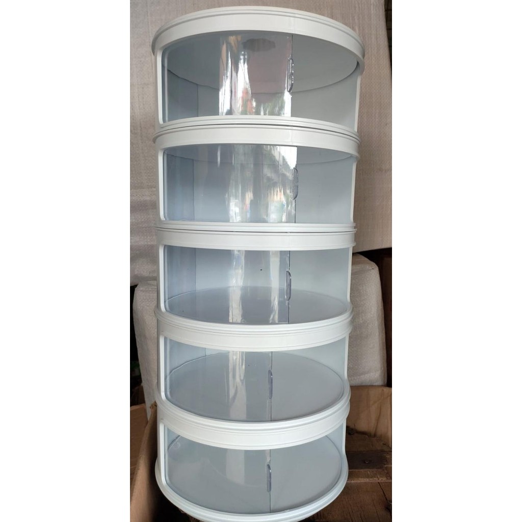 PREMIUM Rak makanan tudung saji tempat makanan rak susun 5 rak penyimpanan