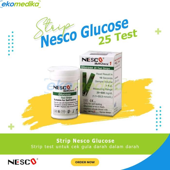Strip Nesco Gula Darah / Glucose Strip / Nesco Glucose 25T