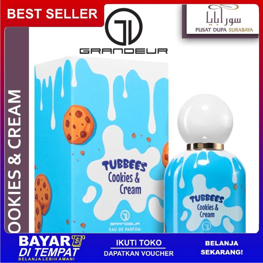 FREE ONGKIR PARFUM ASLI ARAB ORIGINAL PREMIUM GRANDEUR TUBBEES SCENTS/COOKIES & CREAM BISA COD