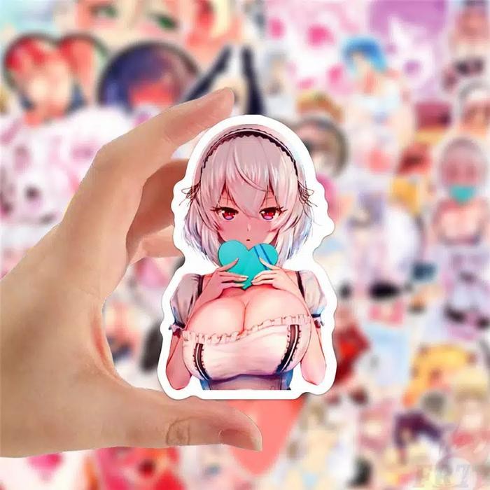 BEST SELLER 50 pcs sticker waifu ecchi harem anime dewasa vinyl hentai