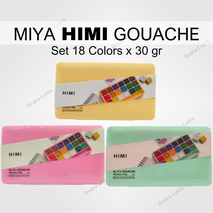 

HOT SALE! MIYA HIMI Gouache Basic Set Colour 18 x 30ml