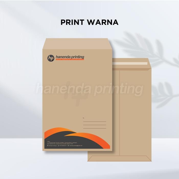 

1 PAK PRINT CETAK AMPLOP COKLAT FOLIO