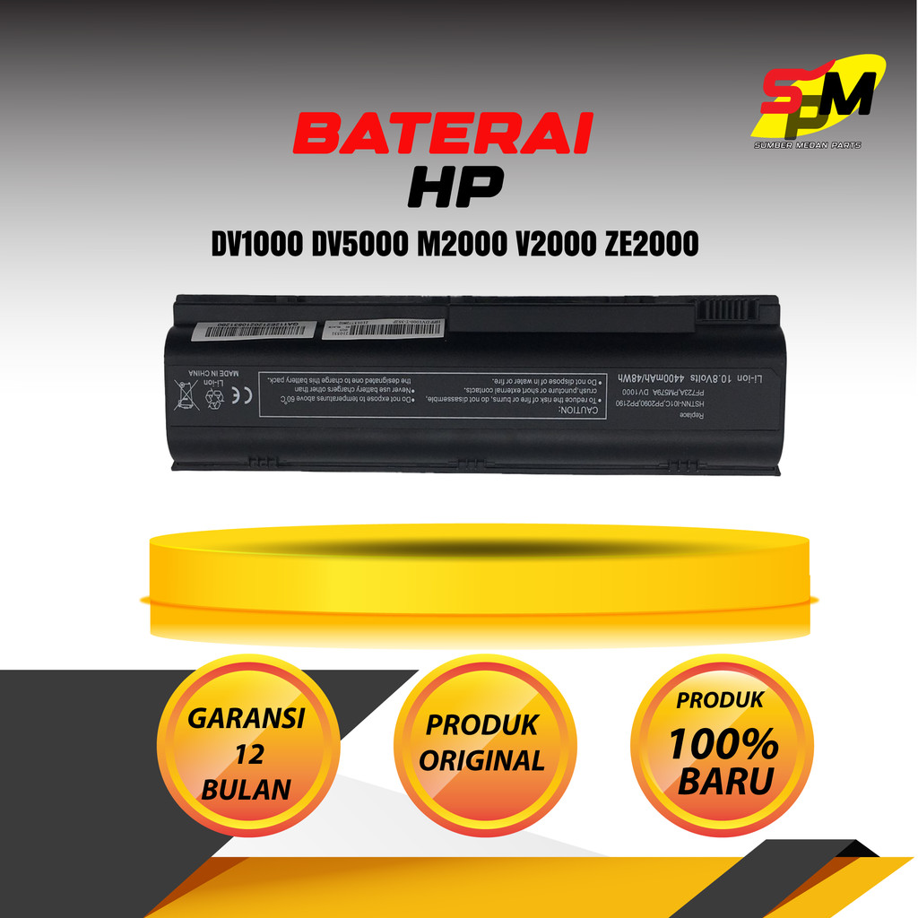 Baterai HP dv1000 dv5000 m2000 v2000 ze2000 z2000