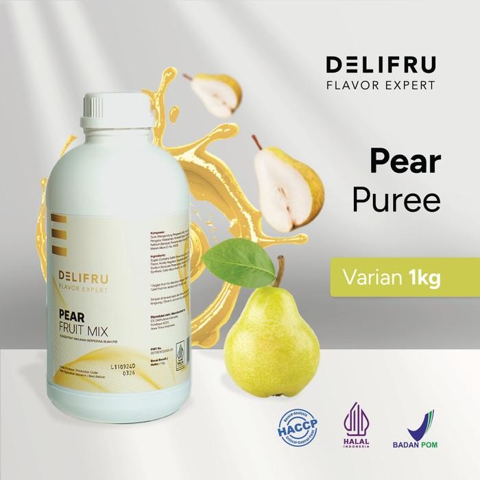 

Delifru Pear Fruit Mix Puree - Puree Pear 1 Kg