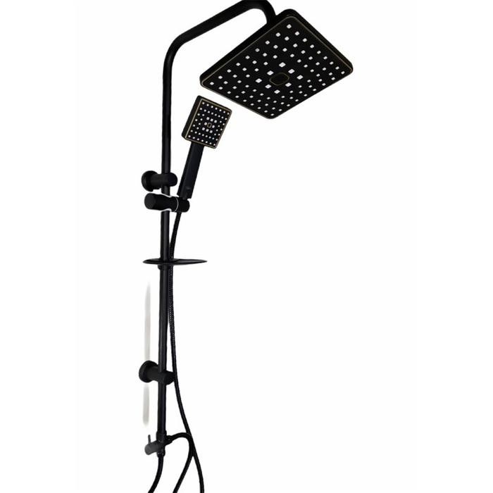 Shower Tiang Minimalis Kotak Hitam Dop Ernesto Standing Shower Mandi