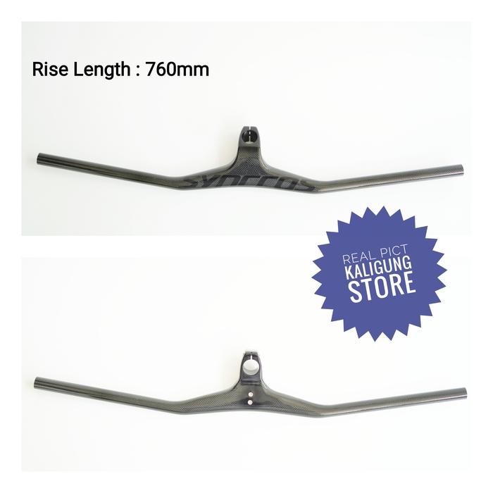 SYNCROS Handlebar Full Carbon Glossy Integrated - Stang Sepeda MTB