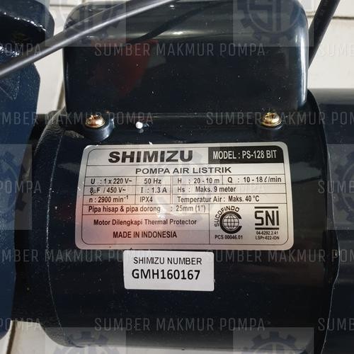 Pompa Air OTOMATIS Shimizu PS 128 BIT dan Tabung