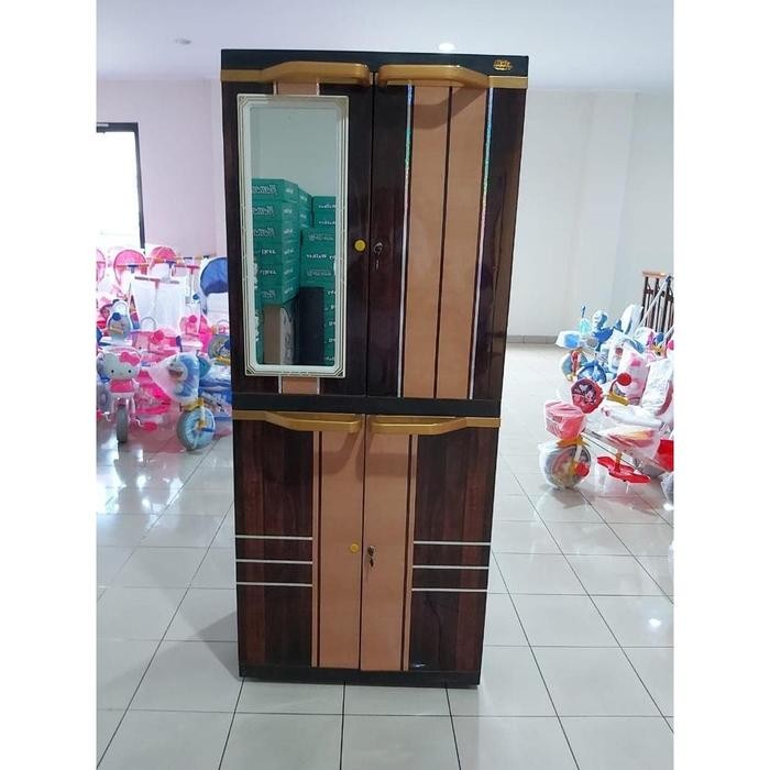 Terbaru Lemari Pakaian Plastik Naiba Msc 9224 Jersey/ Mirror Jersey
