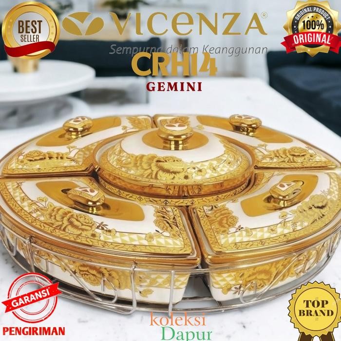 Prasmanan Penganan Vicenza CRH14 Gemini, fungsi sebagai food display tempat lauk, sayur, buah,