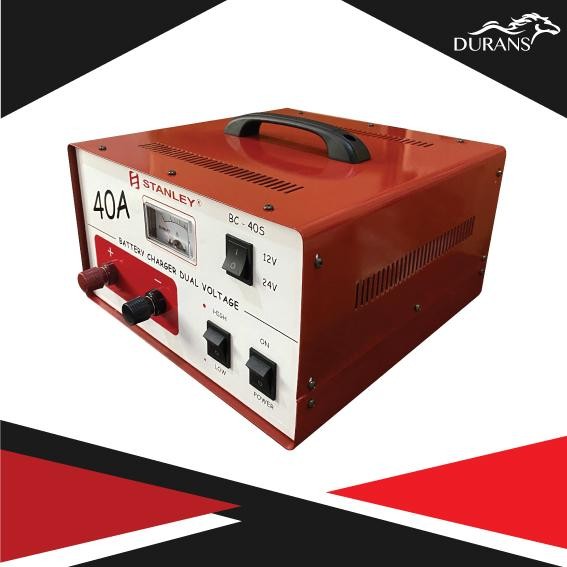 BATERAI CHARGER AKI 40A STANLEY I MESIN CAS AKI I MOTOR MOBIL