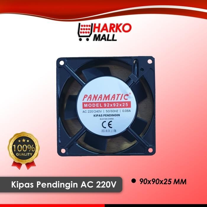 Terlaris Kipas Angin Pendingin Internal Fan AC 9225 AC 220V - Cooling Fan ukuran 92mm x 92mm x 25mm