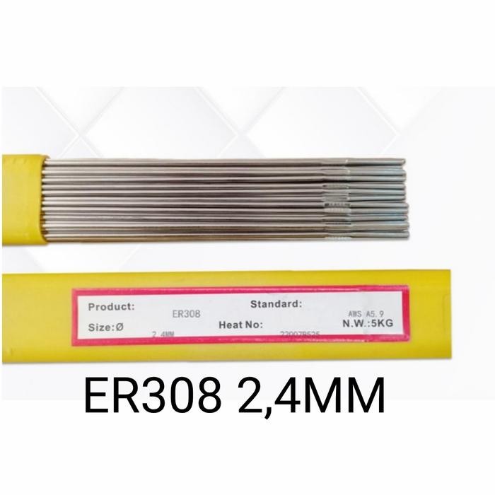 kawat las argon stenlis er308 2,4mm x 1kg