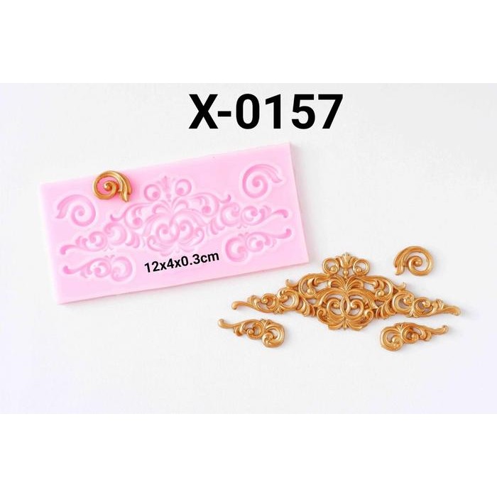 

Promo X-0157 Cetakan Silikon Coklat Fondant Puding Batik Ukiran Lis Batik Terlaris