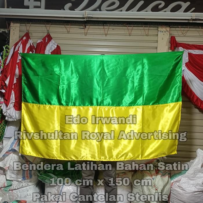 

Terlaris Bendera Latihan Uk. 100 cm x 150 cm Satin Pakai Cantelan Stenlis SALE