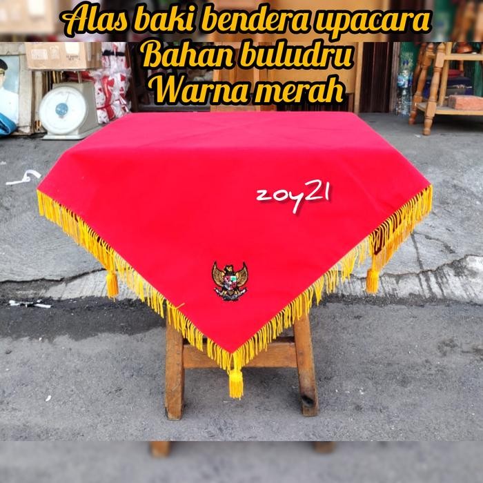 

Terlaris Alas baki bendera upacara alas baki paskibra rumbai SALE