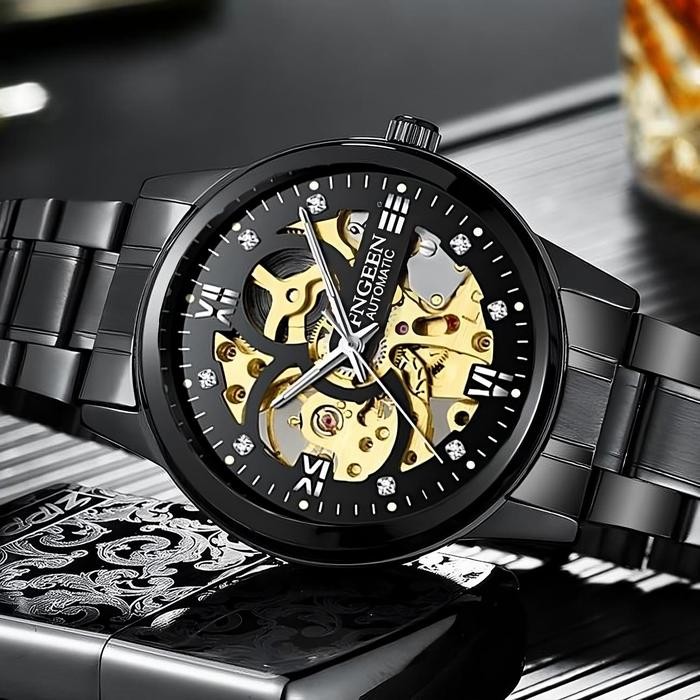 Jam Tangan Pria Otomatis Asli Tahan Air Premium Original Awet Seumur Hidup Lexier Automatic