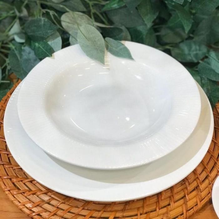 Piring Spaghetti Italy 23Cm & 28Cm Piring Keramik Piring Porselin