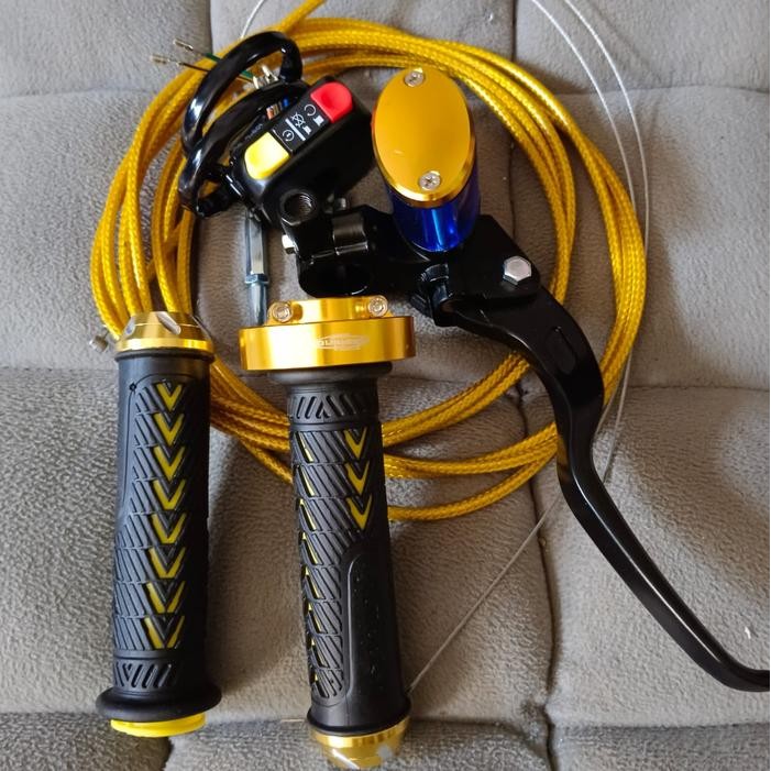 Paling Berkualitas Master Rem Dan Gas Spontan 2 Kabel - Gas Tali Gas +Saklar Universal Pcx Aerox