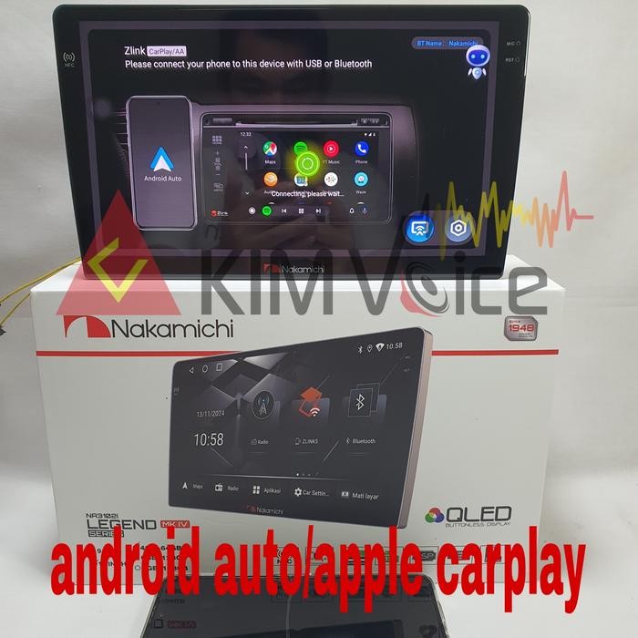 Terbaru Head Unit Android Nakamichi 10 Inch Oem Crv 2012-2015 + Canbus Original