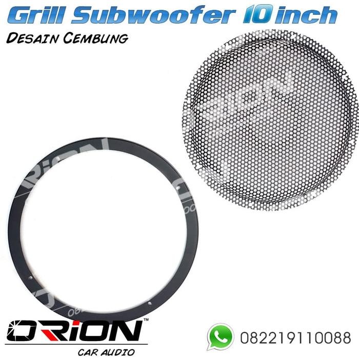 Promo Grill Subwoofer Besi 10 Inch Desain Cembung - Orion Audio Best Quality