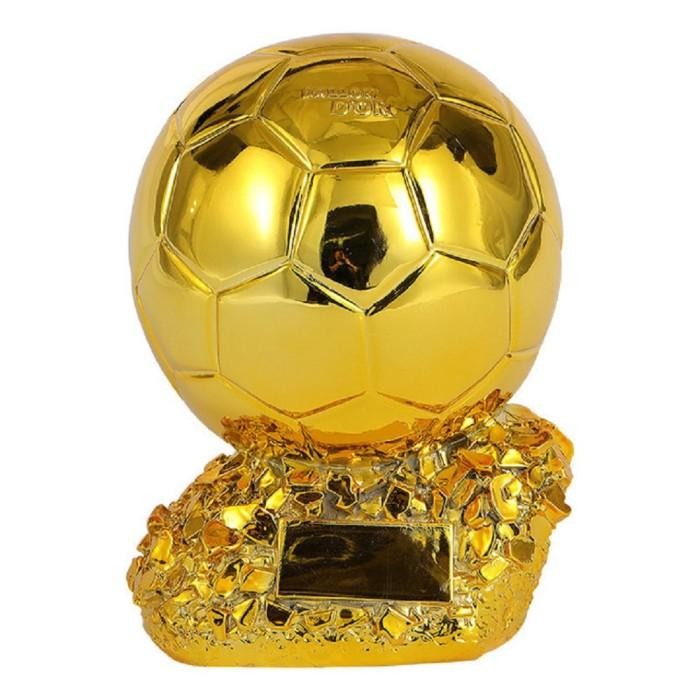 Promo 2022 Qatar Ballon D'Or Trophy Ornament Memorabilia Souvenir Football Soccer Gift Diskon