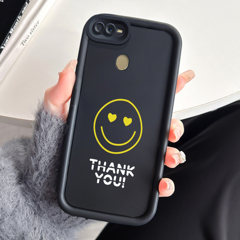Casing Hp OPPO A7 OPPO A5s OPPO A12 OPPO A12S A11k Case Casing Menggambar Emoji HP Anime Softcase Se