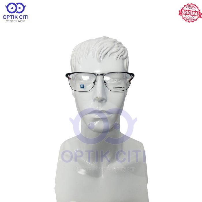 Terhemat Frame Kacamata Pria Size Besar Hummer H 787 Pegas Sporty Dan Original