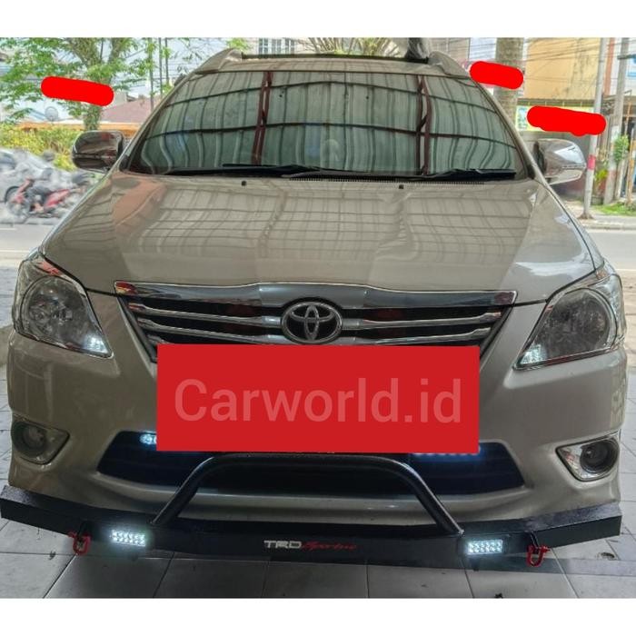 Towing Bar Depan Palang Bumper Besi Innova 2004-2015 + Led